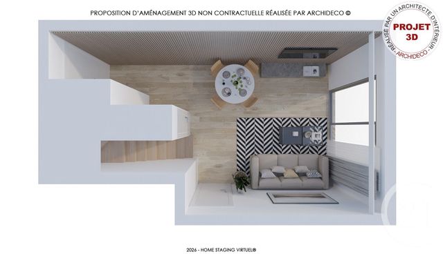 Appartement F2 &agrave; vendre - 2 pi&egrave;ces - 32,70 m2 - Benerville Sur Mer - 14 - BASSE-NORMANDIE